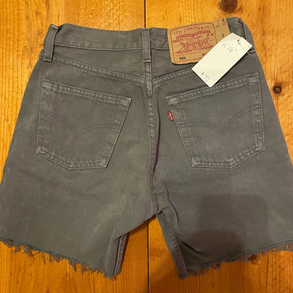 Levi's Gray Denim Shorts
